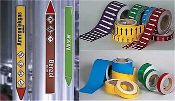 Rohrleitungskennzeichnung: Schilder nach DIN 2403 – robust und UV-resistent